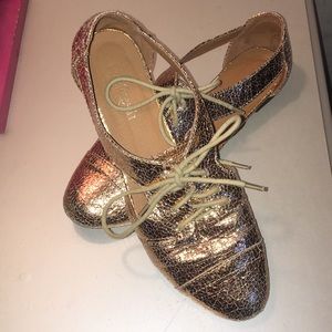 Gold Oxfords